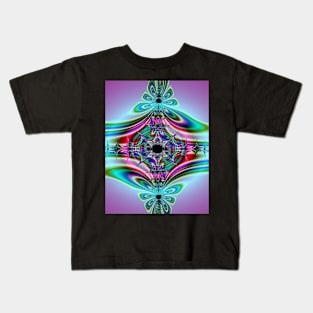 Groovy Fractal Art Design Kids T-Shirt